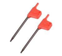 Sourcingmap Torx Screwdriver, T8 S2 Flag Handle Star Driver Key Wrench Spanner 2 Pcs