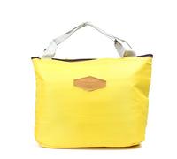 Sourcingmap Travel Portable Insulated Cooler Camping Picnic Lunchbox Drink Tote Storage Bag Yellow