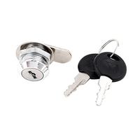 Sourcingmap Tubular Cabinet Toolbox Safe No.5 Cam Quarter Turn Lock 18mm Thread Panel