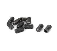 Sourcingmap UNC 3/8"-16 x 3/4" Thread Count Cup Point Hexagon Socket Grub Screws Black 10 Pcs