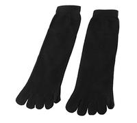 sourcingmap Unisex Ankle High Length Elastic Five Fingers Feet Toe Socks Pair Black One Size