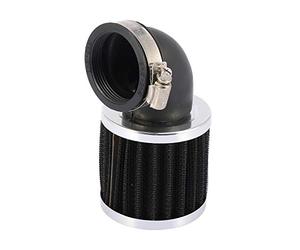 sourcingmap Universal 45mm Inlet Dia 90 Degree Bend Clamp-on Motorcycle Air Intake Filter Cleaner