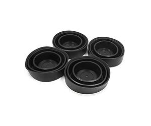 sourcingmap Universal 4Pcs Black Rubber Housing Seal Cap Dust Cover for Car LED Headlight