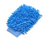 Sourcingmap Universal Blue Chenille Washing Cleaning Gloves Mittens for Home Car