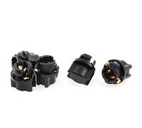 sourcingmap Universal T5 Dashboard Gauge Light Lamp Bulb Socket Holder 5pcs