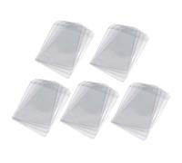 Sourcingmap Vertical Name Tag Business ID Badge with Card Holder - Clear (Pack of 20)