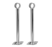 Sourcingmap Wardrobe Pipe Bracket, 26.5mm Dia, Type 25,Ceiling Mounting Rail Rod Support Socket 2pcs