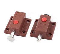 Sourcingmap Window Door Plastic Push Button Automatic Latch Bolts 2pcs