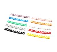 sourcingmap Wire Numbering Marker Plastic Wire Cable Marker 0-9 Coded Clip-On Cable Marker Tube Colorful for Marking the Color-Coded Cables(10Pcs)
