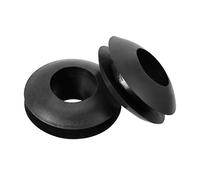 Sourcingmap Wire Protector Oil Resistant Armature Rubber Grommet 5mm Inner Dia 100pcs Black