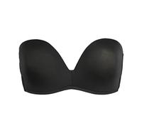 Sourcingmap Women Strapless Anti-Slip Invisible Push up Seamless Underwire Bra 80B Black