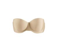 Sourcingmap Women Strapless Invisible Padded Push Up Underwire Bra Beige B