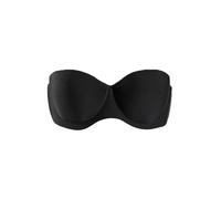 Sourcingmap Women Strapless Invisible Padded Push up Underwire Bra C Black