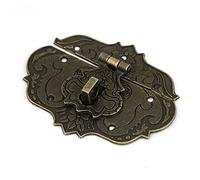 Sourcingmap Wooden Case Chest Toolbox 77mm x 55mm Clasp Hasp Latches Bronze Tone