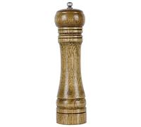 Sourcingmap Wooden Home Kitchen Hand Crank Twist Salt Spice Container Pepper Mill Grinder Shaker Bronze Tone