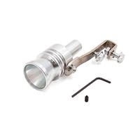 Sourcingmap XL Metal Sound Whistle Muffler Pipe Whistler Silver Tone