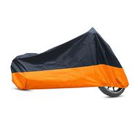 sourcingmap XXXL 190T Motorcycle Cover Black Orange Waterproof UV Protector
