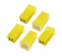 Sourcingmap Yellow 60A 32V J Case Female Blade PAL Fuse 5 Pcs