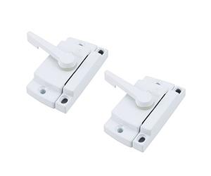 Sourcingmap Zinc Alloy Sash Lock Keeper White for Vertical Horizontal Sliding Windows 2pcs