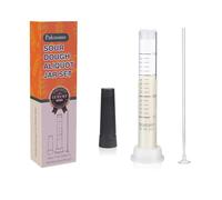 Sourdough Aliquot Jar for Sourdough Starter, Transparent Acrylic Measuring Tube for Dough Rise Tracking, Artisan Bread Baking Tool for Brioche, Panettone & Bakers (white, 1pcs acrylic)