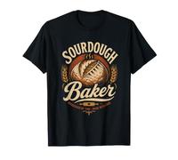 Sourdough Baker Artisan My Starter Pride Flour Dusted T-Shirt