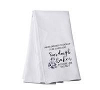Sourdough Baker Tea Towel I Never Dreamed I’d Grow Up Be A Sourdough Baker Kitchen Towel Sourdough Cooking Gift (Sourdough Baker TOWEL)