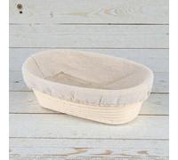 Sourdough By The Sea Oval Banneton Proofing Basket & Liner for Artisan Sourdough Bread Baking at Home - Various Sizes - 21 cm (Most Popular)