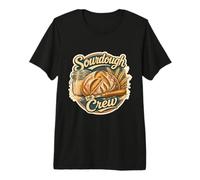 Sourdough Crew Bread Baking Home Baker Starter Jar Premium T-Shirt
