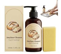 Sourdough Dough Cleaner Soap, Enzyme Powered Formula Dissolves Stuck-on Baking Mess, Reduces Scrubbing and Soaking for Kitchen Bowls, Utensils & Pots - A Time Saver Gifts for Bakers