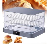 Sourdough Dough Proofer Box with Temperature Control, 85% Humidity, Transparent View, Electronic Timer, 24 Hours, Stackable Multi-functional Bread Proofing Machine