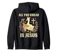 Sourdough Goose All You Knead Is Jesus Zip Hoodie