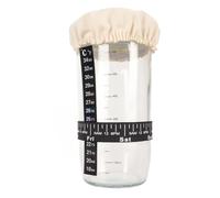 Sourdough Jar Unique Large Opening, Sourdough Starter Jar Comprehensive Bread Baking Kit, Fermentation Box for Sourdough Filling Line Marking Multifunctional Storage for Sourdough