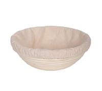 Sourdough Proving Basket,Round Banneton Basket With Cloth Liner Natural Rattan Bread Proofing Basket For Bread Making Sourdough Starter Kit Bread Making Accessories (25x8.5cm, 13x6cm)