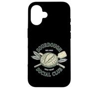 Sourdough Social Club Bakery Wild Yeast Funny Baking Design Case for iPhone 16