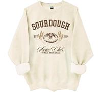 Sourdough Social Club Sweatshirt Wake And Bake Sweatshirt, Sourdough Social Club Shirt (Khika,S)