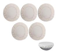 Sourdough Starter Bowl Covers 5PCS Reusable Sourdough Starter Jar Cloth Cover Elastic Fabric Caps Bread Proofing Bowl Lid Dough Basket Cover