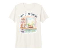 Sourdough Starter Don't Get Me Started Watercolor Bread Pun Premium T-Shirt