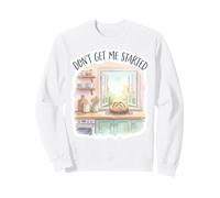 Sourdough Starter Don't Get Me Started Watercolor Bread Pun Sweatshirt