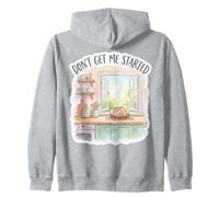 Sourdough Starter Don't Get Me Started Watercolor Bread Pun Zip Hoodie