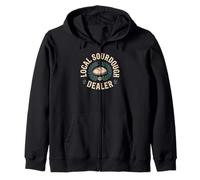 Sourdough Starter Hobbyist Enjoying Homemade Ferments Fun Zip Hoodie