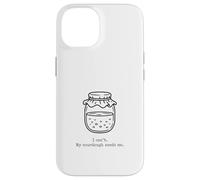Sourdough Starter Jar Line Art Fermentation Case for iPhone 14