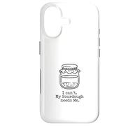 Sourdough Starter Jar Line Art Fermentation Case for iPhone 17