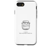 Sourdough Starter Jar Line Art Fermentation Case for iPhone SE (2020) / 7/8