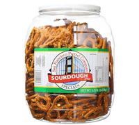 Sourdough Style Pretzel Knots Jumbo Jar 1.47kg | Crunchy San Francisco-Style Sourdough Pretzels | Large Family Snack Jar