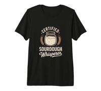 Sourdough Whisperer Bubbly Starter Design Premium T-Shirt
