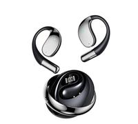 Souroyea Translation Earbuds - 139 Languages Translator Earbuds, Open Ear Headphones Wireless Bluetooth Headset, AI Instant Translating & Two-Way Recording Earphones with Free App Subscription（Black）