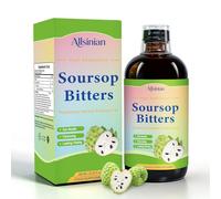 Soursop Bitters Drops with Black Seed, Moringa & Ginger, Supports Immune System, Promotes Relaxation, Overall Health, Digestion, 480ml