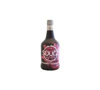 Sourz Raspberry 70cl - Spirited Raspberry Liqueur with bold fruit flavor and sweet-and-sour balance, vibrant pink hue