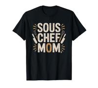 Sous Chef Mom Kitchen Culinary Family Culture Cooking T-Shirt