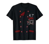 Sous Chef Tshirt Uniform Jacket Funny Faux Costume for Cooks T-Shirt